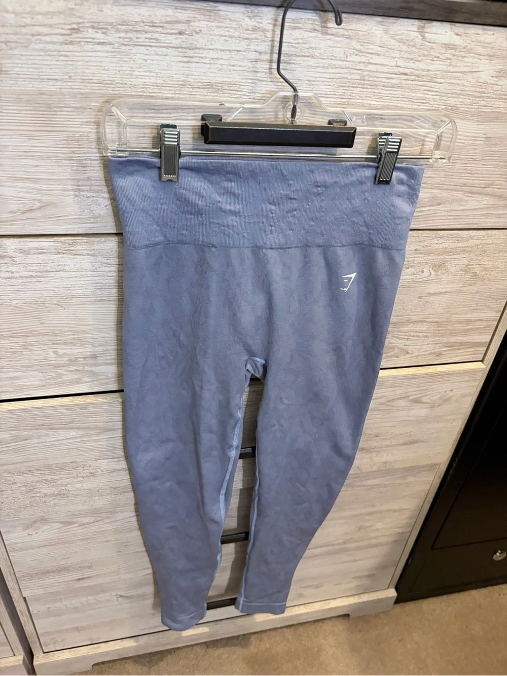 Gymshark Adapt Camo Seamless Leggings Size M Lavender Blue Activewear - Picture 2 of 6